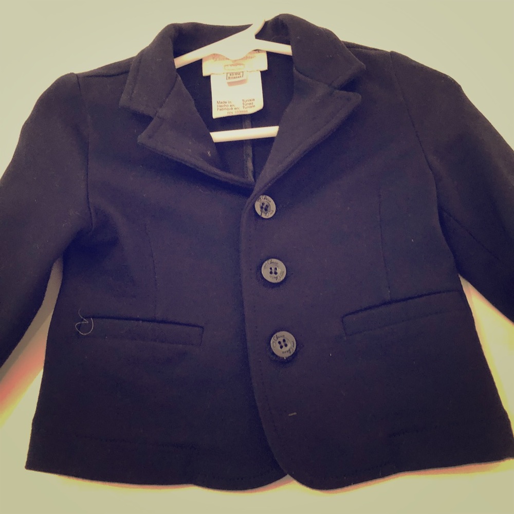 Chicco baby boy navy knit blazer
